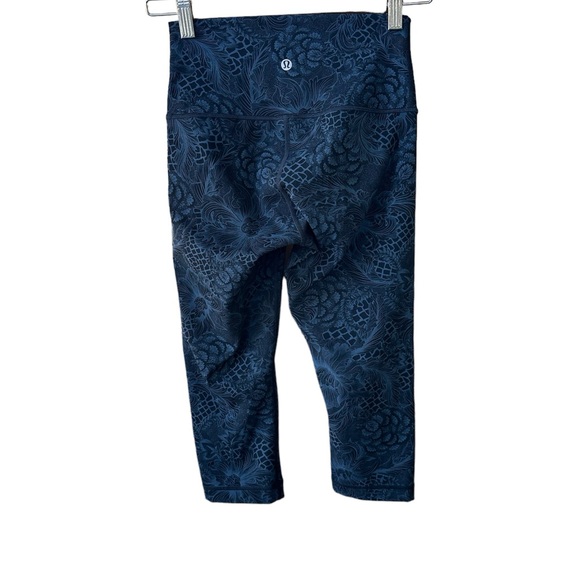 Lululemon Wunder Under crop high rise luxtreme blue/black - Picture 4 of 7